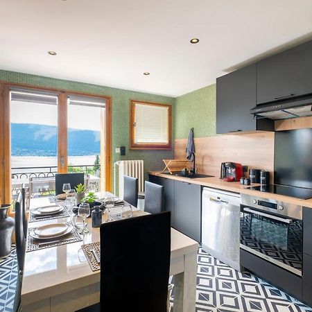 Apartament T4 Avec Vue Imprenable Sur Le Lac D'Annecy Veyrier-du-Lac Zewnętrze zdjęcie