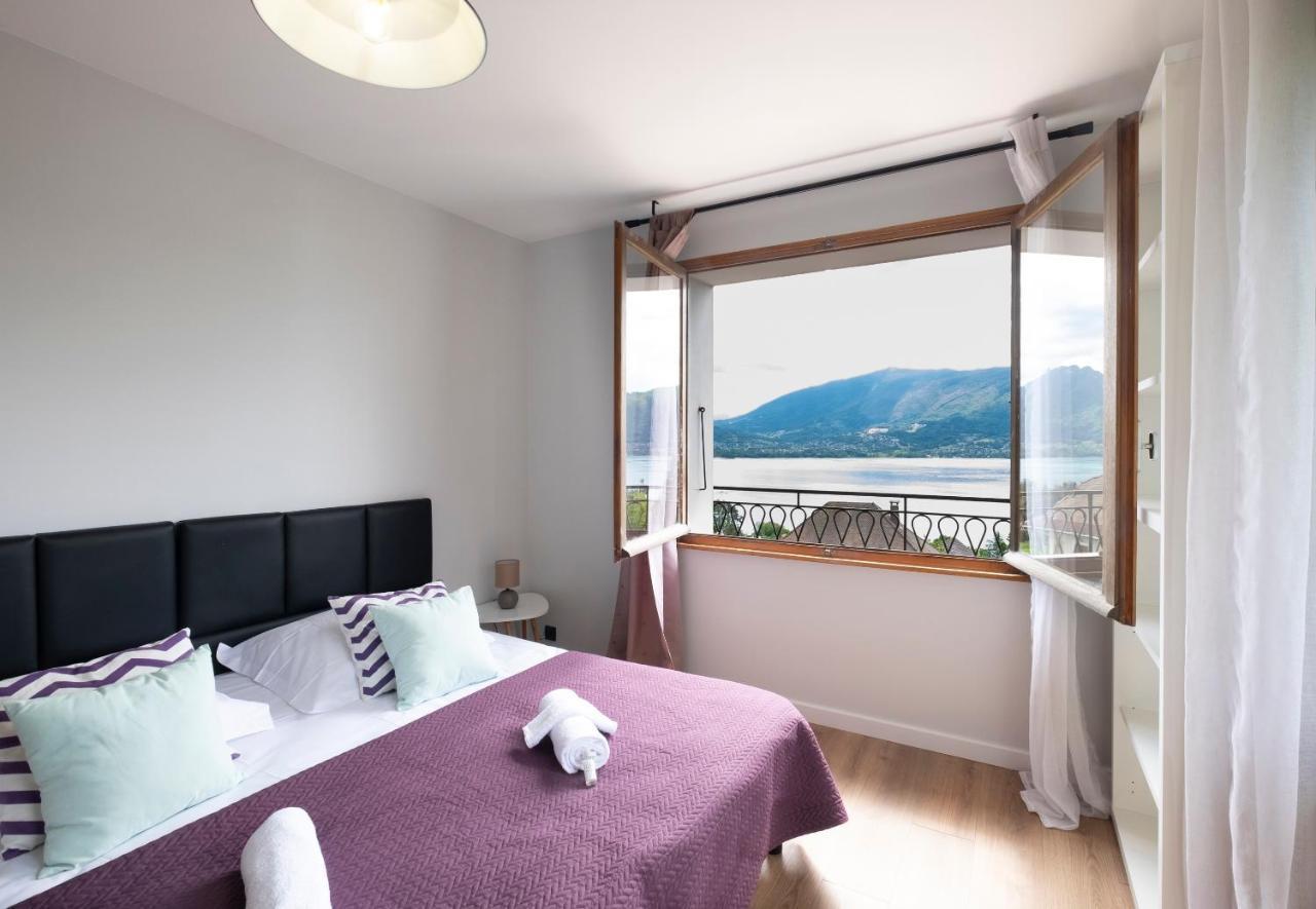 Apartament T4 Avec Vue Imprenable Sur Le Lac D'Annecy Veyrier-du-Lac Zewnętrze zdjęcie