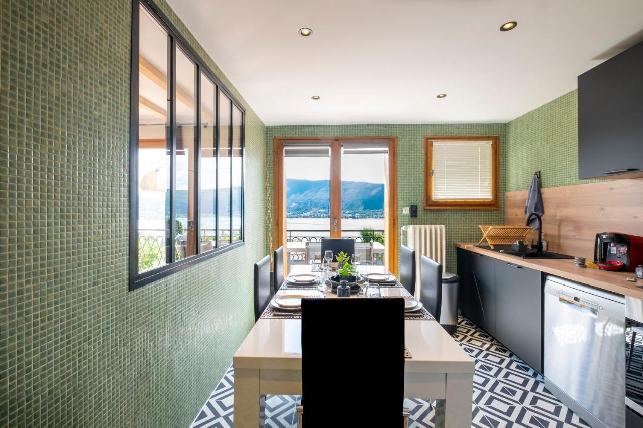 Apartament T4 Avec Vue Imprenable Sur Le Lac D'Annecy Veyrier-du-Lac Zewnętrze zdjęcie
