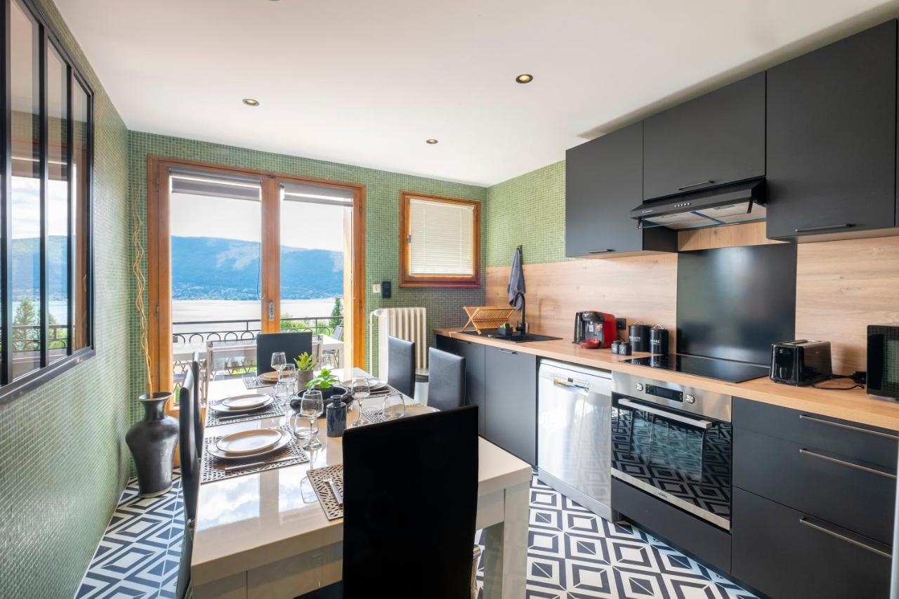 Apartament T4 Avec Vue Imprenable Sur Le Lac D'Annecy Veyrier-du-Lac Zewnętrze zdjęcie
